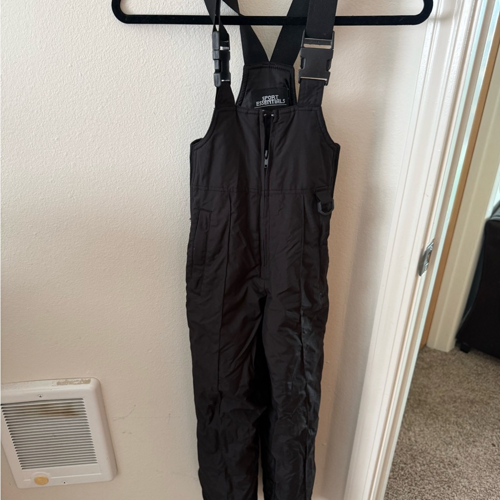 UNISEX Black Snow Overalls SIZE 10